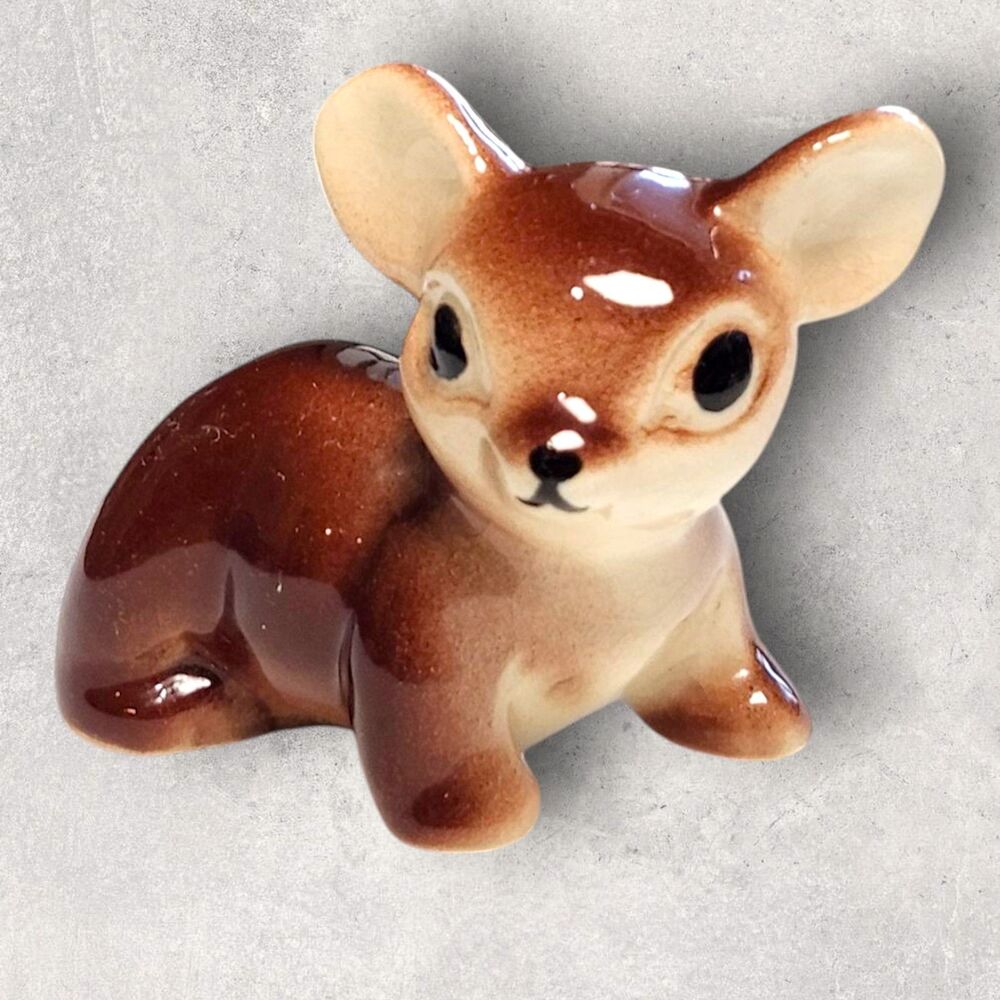 Vintage Fred Kaye Bear Cub Figurine Mid Century Ceramic California Pottery Cute